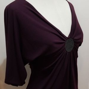 Le Château plunging v-neck blouse
